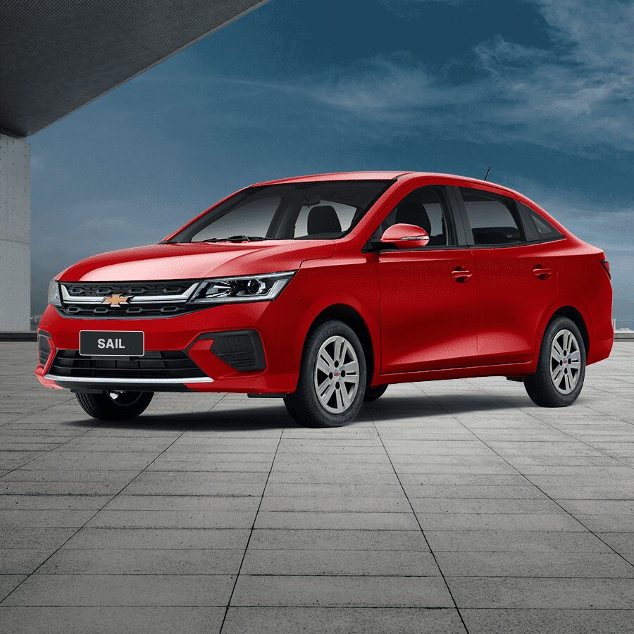 Chevrolet Sail sedán rojo