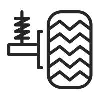 Ícono de amortiguadores.