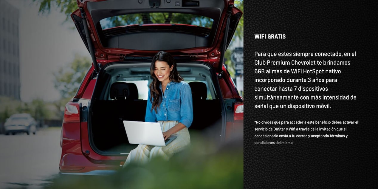 Club Premium Chevrolet, beneficio en wifi