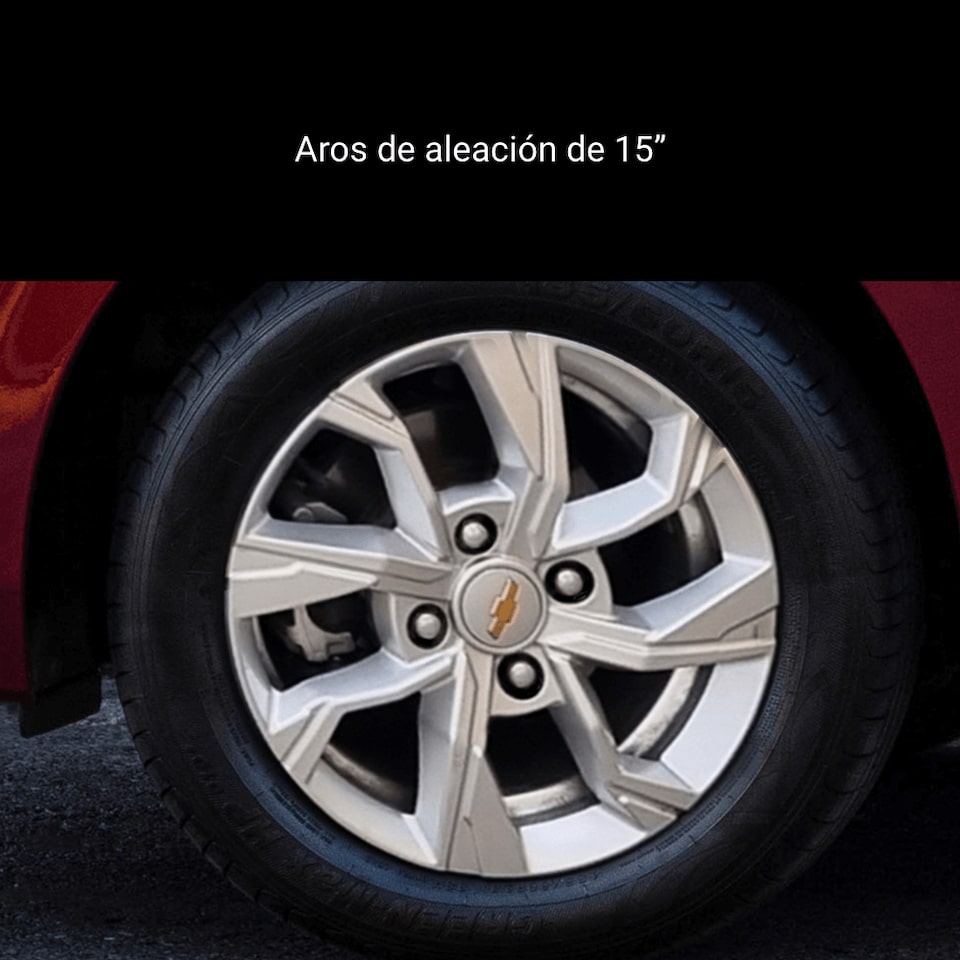 Vista de llanta del Chevrolet Sail