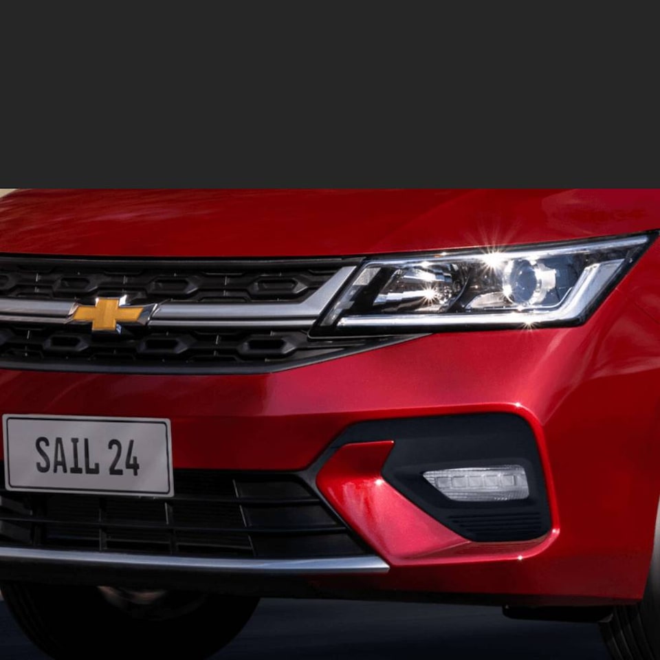 Vista del  luces led del Chevrolet Sail