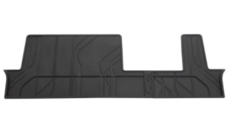 Detalle del accesorio original piso tercera fila premium all weather para camioneta Chevrolet Tahoe y Suburban