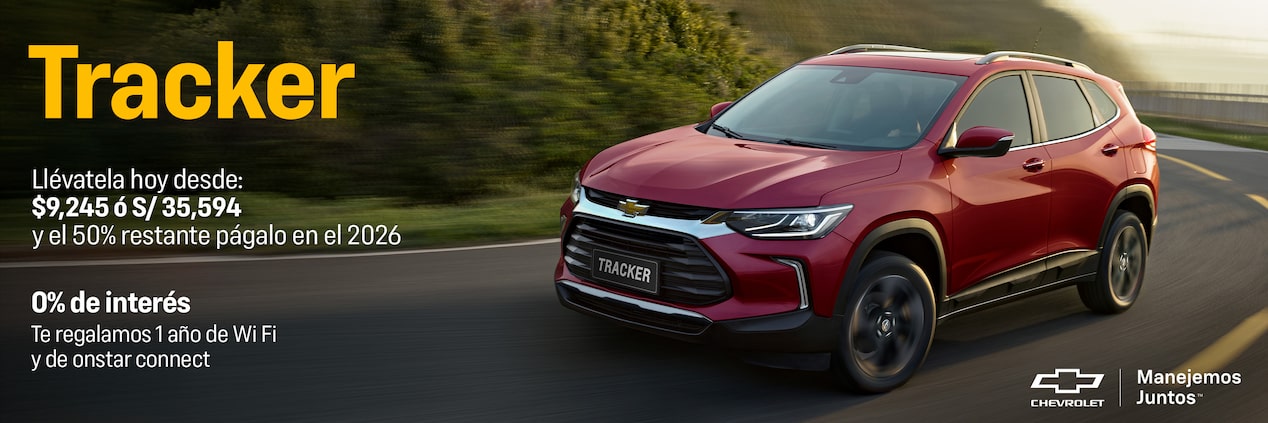 Chevrolet Perú - Tracker - Versiones y Precios