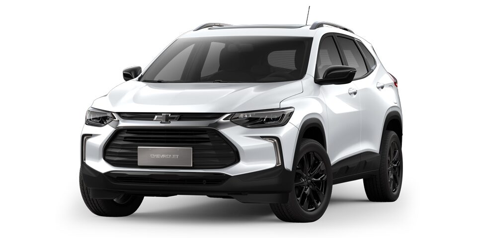 Descubre la nueva camioneta Chevrolet Tracker Black Star en color blanco