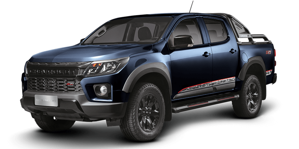 Chevrolet Colorado Z71 color azul oscuro metalico