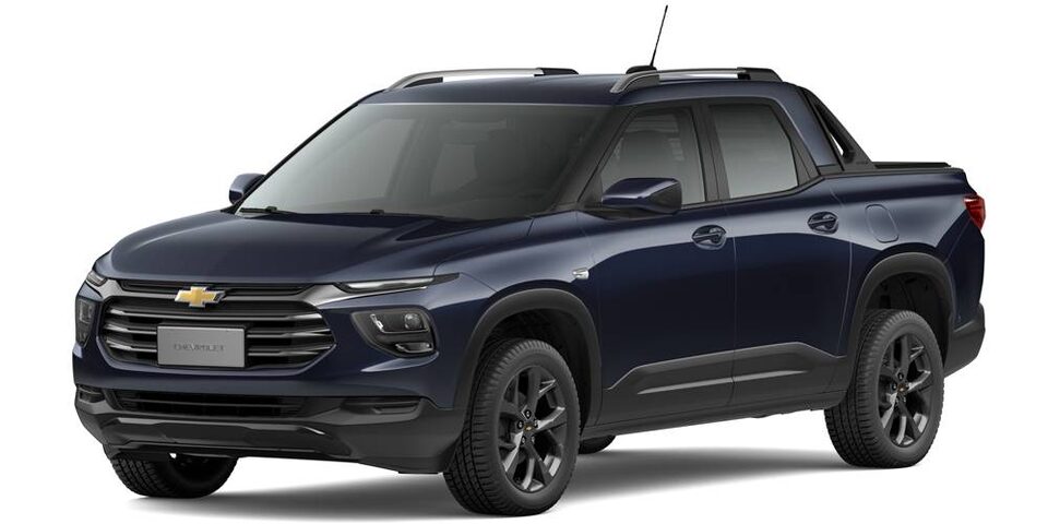 Elije la nueva pick up Chevrolet Montana en color azul metálico