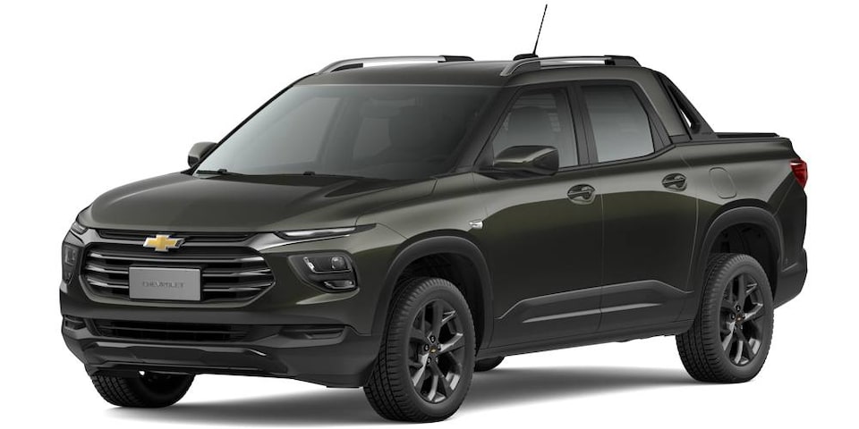 Elije la nueva pick up Chevrolet Montana en color verde safari