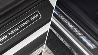 Accesorio protector umbral puerta para la pick up Chevrolet Montana