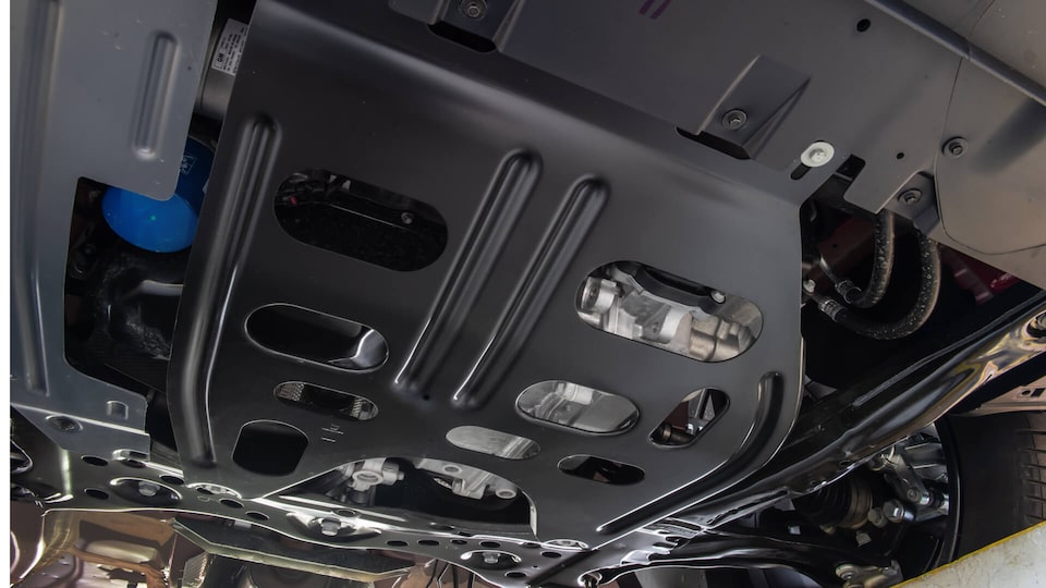 Accesorio protector de carter para la pick up Chevrolet Montana