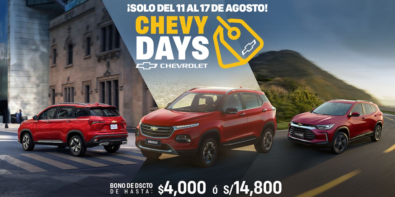 Chevy Days de Chevrolet Perú - Tracker, Groove y Captiva