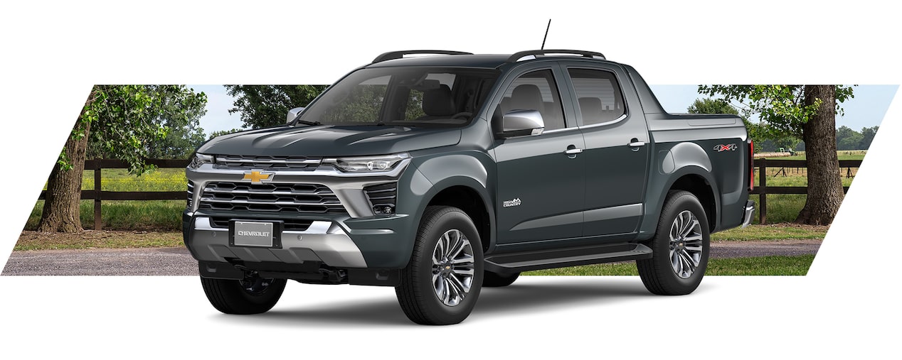 Chevrolet Coloraco HC 2025 en color gris, pick-up 4x4 diésel ideal para trabajo y aventura